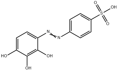 4-(2,3,4-Trihydroxyphenylazo)benzenesulfonic acid Struktur