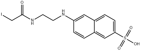 2-Naphthalenesulfonic acid, 6-2-(iodoacetyl)aminoethylamino- Struktur