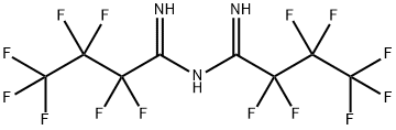 N'-(HEPTAFLUOROBUTYRYLIMIDOYL)-HEPTAFLUOROBUTYLAMIDINE 结构式