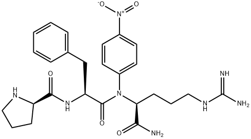 prolyl-phenylalanyl-arginine-4-nitroanilide Struktur