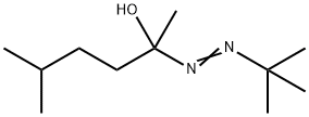 2-(tert-butylazo)-5-methylhexan-2-ol Struktur