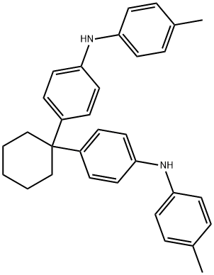 4,4'-cyclohexylidenebisN-(4-methylphenyl)-Benzenamine,64819-53-0,结构式