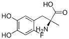 (2S)-2-amino-3-(2-fluoro-4,5-dihydroxy-phenyl)-2-methyl-propanoic acid 结构式