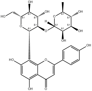 牡荆素-2-O-鼠李糖苷,64820-99-1,结构式