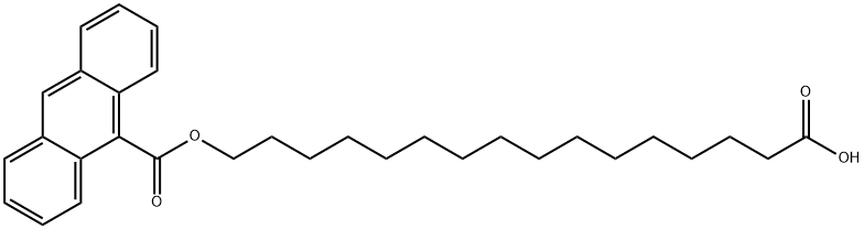 16-(9-ANTHROYLOXY)PALMITIC ACID,64821-29-0,结构式