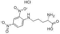N-DELTA-2,4-DNP-L-ORNITHINE HYDROCHLORIDE,64821-45-0,结构式