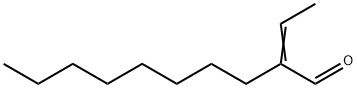 2-亚乙基葵醛,64825-20-3,结构式