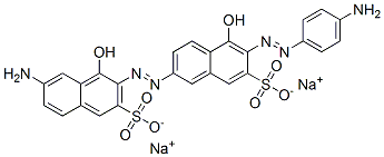 7-Amino-6'-[(4-aminophenyl)azo]-1,5'-dihydroxy-[2,2'-azobisnaphthalene]-3,7'-disulfonic acid disodium salt Structure