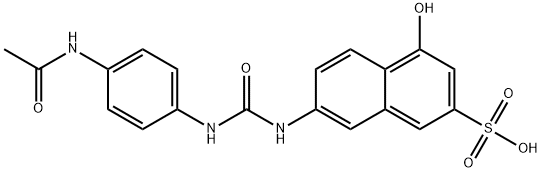 1-ヒドロキシ-6-[3-(4-アセチルアミノフェニル)ウレイド]-3-ナフタレンスルホン酸 化学構造式