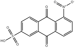 5-ニトロ-9,10-ジオキソ-2-アントラセンスルホン酸 化学構造式