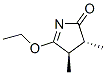 rel-5-エトキシ-3α*,4β*-ジメチル-3,4-ジヒドロ-2H-ピロール-2-オン 化学構造式