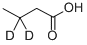 BUTYRIC-3,3-D2 ACID Structure