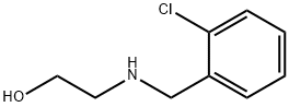 2-[(2-クロロベンジル)アミノ]エタノール 化学構造式