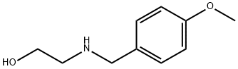 2-[(4-甲氧基苄基)氨基]乙醇, 64834-63-5, 结构式
