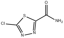 5-クロロ-1,3,4-チアジアゾール-2-カルボキサミド 化学構造式