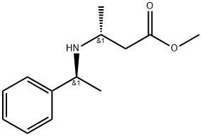 Butanoic acid, 3-[(1-phenylethyl)aMino]-, Methyl ester, [R-(R*,S*)]- (9CI) Struktur