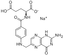 sodium folate , 6484-89-5, 结构式