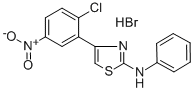 N2-PHENYL-4-(2-CHLORO-5-NITROPHENYL)-1,3-THIAZOL-2-AMINE HYDROBROMIDE Structure