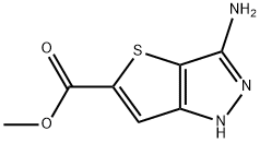 1H-Thieno[3,2-c]pyrazole-5-carboxylic acid, 3-amino-, methyl ester Struktur