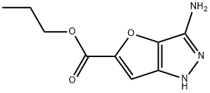 1H-Furo[3,2-c]pyrazole-5-carboxylicacid,3-amino-,propylester(9CI) 结构式