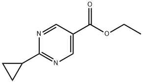 2-环丙基-5-嘧啶羧酸乙酯 结构式