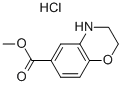 3,4-DIHYDRO-2H-BENZO[1,4]OXAZINE-6-CARBOXYLIC ACID METHYL ESTER HYDROCHLORIDE Struktur