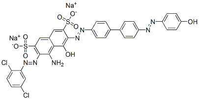 4-Amino-3-[(2,5-dichlorophenyl)azo]-5-hydroxy-6-[[4'-[(4-hydroxyphenyl)azo]-1,1'-biphenyl-4-yl]azo]-2,7-naphthalenedisulfonic acid disodium salt|