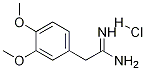 2-(3,4-二甲氧基苯基)乙酰亚胺酰胺盐酸盐, 6487-89-4, 结构式