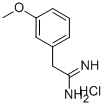2-(3-METHOXY-PHENYL)-ACETAMIDINE 化学構造式