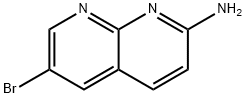 2-アミノ-6-ブロモ-1,8-ナフチリジン 化学構造式