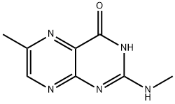 4(1H)-Pteridinone,6-methyl-2-(methylamino)-(9CI) 结构式