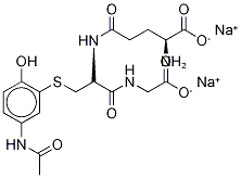 对乙酰氨基酚谷胱甘肽二钠盐, 64889-81-2, 结构式