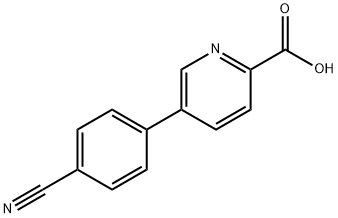 5-(4-氰基苯基)皮考啉酸, 648898-17-3, 结构式