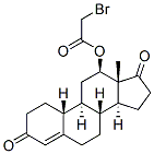 12 beta-bromoacetoxy-4-estrene-3,17-dione Struktur