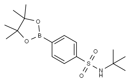 T-BUTYL 4-BORONOBENZENESULFONAMIDE, PINACOL ESTER, 648905-63-9, 结构式