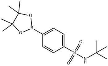 4-(TERT-BUTYLAMINO)SULFONYLPHENYLBORONIC ACID PINACOL ESTER Structure