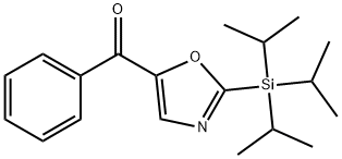 5-苯甲酰基-2-(三异丙基硅烷基)噁唑, 648929-24-2, 结构式