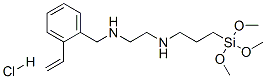 N'-[3-(trimethoxysilyl)propyl]-N-[(vinylphenyl)methyl]ethylenediamine hydrochloride|