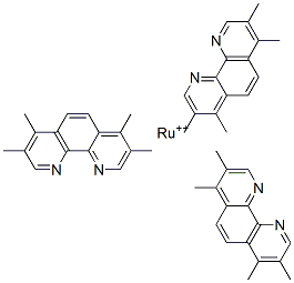 tris(3,4,7,8-tetramethyl-1,10-phenanthroline)ruthenium(II) Struktur