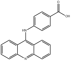 p-(9-アクリジニルアミノ)安息香酸 化学構造式