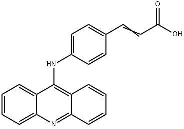 3-[p-(9-Acridinylamino)phenyl]propenoic acid Struktur