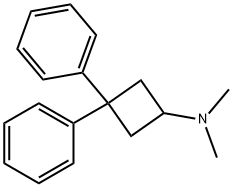 N,N-Dimethyl-3,3-diphenylcyclobutanamine Struktur