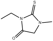 3-乙基-1-甲基-2-硫代氧-4-咪唑啉酮 结构式