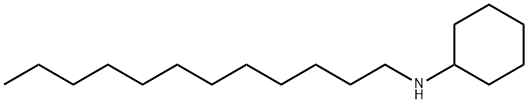シクロヘキシルドデシルアミン 化学構造式