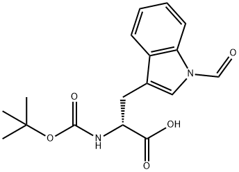 BOC-D-色氨酸(NIN-甲酰), 64905-10-8, 结构式