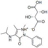 1,2-dihydro-4-(isopropylamino)-1,5-dimethyl-3-oxo-2-phenyl-3H-pyrazolium hydrogen [R-(R*,R*)]-tartrate Struktur
