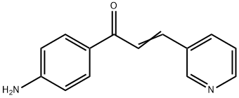 (2E)-1-(4-aminophenyl)-3-pyridin-3-ylprop-2-en-1-one Struktur