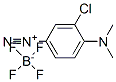 3-chloro-4-(dimethylamino)benzenediazonium tetrafluoroborate Struktur