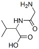 2-(2-氨基乙酰氨)-3-甲基丁酸, 6491-59-4, 结构式