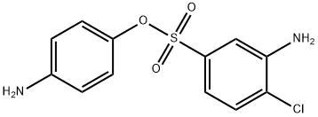 3-AMINO-4-CHLORO-BENZENESULFONIC ACID 4-AMINO-PHENYL ESTER Struktur